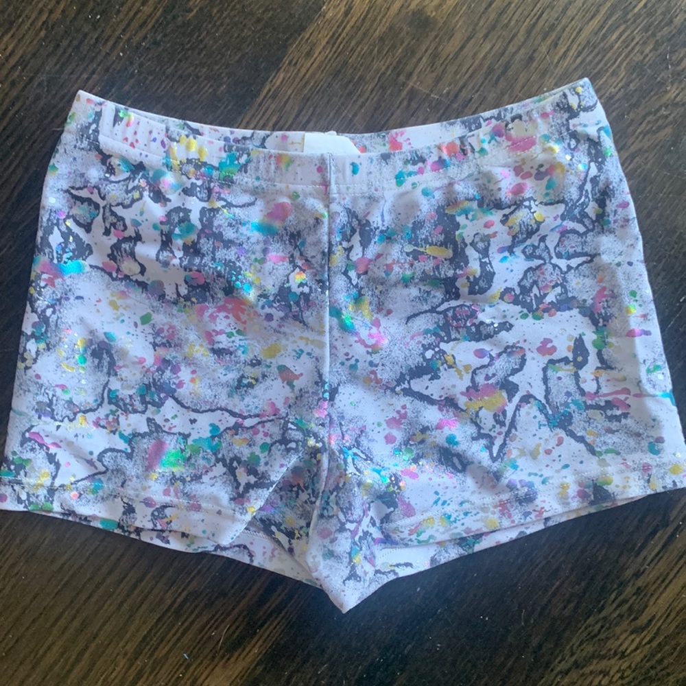 Body Wrappers printed dance shorts